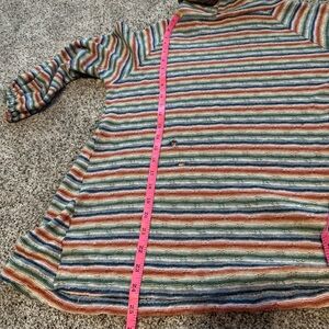Vintage Page Boy Brand Rabbit Hair Wool Blend Sweater Size Medium stripes “hole”